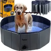 Purlov Piscine pliante pour chien - 100 x 30 cm