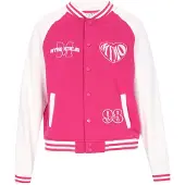 Mymo Veste de survêtement rose / blanc cassé