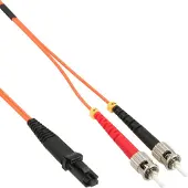 InLine 87352 LWL Duplex Kabel, MTRJ/ST, 50/125µm, OM2, 2m