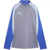 Puma Femmes, Veste de running, individualBLAZE 1/4 Zip-Top (XXL), Bleu, Blanc, Gris, XXL
