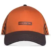Difuzed Hommes, Casquette, CHAINSAW MAN - Logo - Casquette Ajustable, Noir, Orange, (Taille unique)