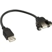 InLine 33441D câble USB USB 2.0 0,2 m USB A Noir