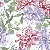 Paper + Design Serviette Flowers past 33x33cm