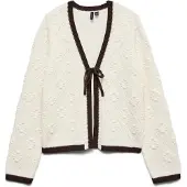 Vero Moda Cardigan 'Becca' noir / blanc