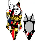 Turbo Queen Of Hearts Swimsuit Multicolore 3XL Femme