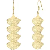 Yokoamii Boucles d'oreilles jaune d'or