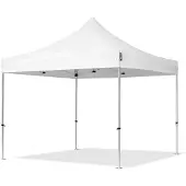 TOOLPORT 3x3 m Tonnelle pliante Alu, PES 800, blanc