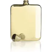 Viski Heupfles - 177ml - roestvrijstaal - 14k goldplated (3710)