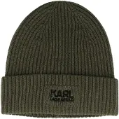 Karl Lagerfeld Bonnet '805601' vert foncé / noir