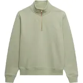 Superdry Femme Pull à Demi-zip Avec Logo Brodé Essential Green Taille: 40