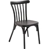 Oviala Chaise de terrasse en aluminium noire - Braga