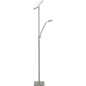 LINDBY Lampadaire , Sumani, dimmable, Gris, Salon / séjour, Métal, Moderne