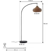 LUCANDE Luminaires d'extérieur , Taniola, Bois, Terrasse, Bois, Rustique