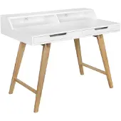 Wohnling Bureau SKANDI 110 x 85 x 60 cm bois MDF scandinave