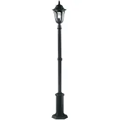 Elstead Lighting Parish Lampadaire extérieur E27 180cm noir IP44, Made in UK (1800 lm, E27, IP44)