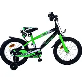 Volare Vélo enfant Sportivo pour les garçons - 16 pouces en vert noir pour les enfants de 4 à 6 ans