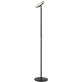 LINDBY Lampadaire , Malea, dimmable, Noir, Salon / séjour, Métal, Moderne