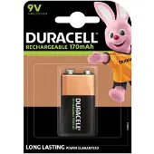 Duracell Akku 9V HR22 B1 wiederaufladbar 170mAh, Blister 1