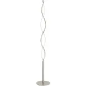 LINDBY Lampadaire , Auron, dimmable, Gris, Salon / séjour, Métal, Moderne
