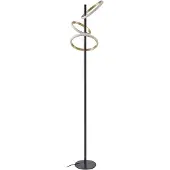 LUCANDE Lampadaire , Madu, dimmable, Noir, Chambre à coucher, Plastique, Moderne