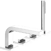 Keuco Mitigeur bain 4 trous EDITION 11 bord de baignoire ext. 220mm vc
