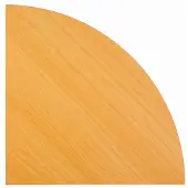 Hjh OFFICE PRO Cornière d'angle He91 Hilo hêtre