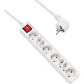 Allteq Multiprise - 8 prises - prise plate + ronde -