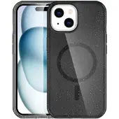 IMoshion Coque Pailletée avec MagSafe pour Apple iPhone 15 - Glitter Noir