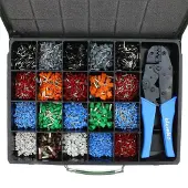 OEM Jeu de manchons isolés pour câbles, coffret métallique, avec pince, 12 pièces