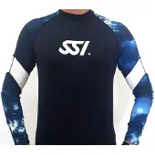 Ssi Loose Fit Long Sleeve Rash Guard Bleu M Homme