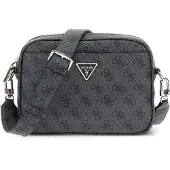 GUESS Sac à bandoulière 'MERIDIAN II' gris foncé / noir