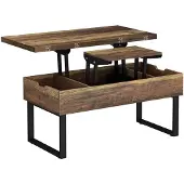 Vicco Table basse Lifty Chêne rustique 100x50cm avec fonction ascenseur, Model 57893