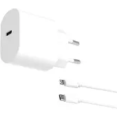 Contact Pd 3.0 Qc 3.0 Ultra Rapide 30w+câble Usb-c Vers Lightning Chargeur Mural Usb-c 1 M