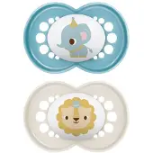 Parasanteonline Lot De 2 Sucettes Original Animaux 18 Mois+ Aléatoire -