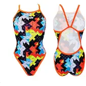 Turbo Flexie Swimsuit Orange 5XL Femme