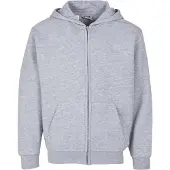 Urban Classics Uck8003 Full Zip Sweatshirt Gris 122-128 cm Garçon