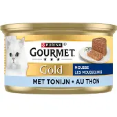 Gourmet Purina Gold, Mousse au thon pour chat - 24 boîtes de 85 g