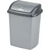 Curver Poubelle Inclinable Dominik 10l Argent 174993