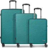 Franky Ensemble de bagages 'Dallas 3.0' pétrole