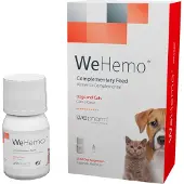 Wepharm Complément contre l'anémie sous forme de flacon avec seringue doseuse pour chien et chat WeHemo, 30 ml,