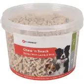 Flamingo Friandise Agneau Et Riz Os Seau 1.8 Kg. Pour Chiens.