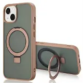 Accezz Coque Ring Stand avec MagSafe Apple iPhone 13 - Marron