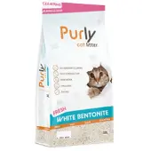 Purly Clumping White litière de bentonite pour chat - Fresh