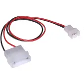InLine Câble d'adaptation de l'alimentation du ventilateur (30 cm, 3 pin, 4 broches Molex)