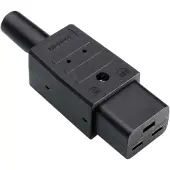 Bachmann Connecteurs pour appareils froids, Câble + prise électronique, Noir