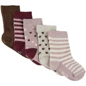 Minymo Chaussettes - 5 Pack - Rose Fumée - - 31/34 - Chaussettes