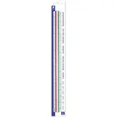 Staedtler Règle triangulaire Mars 561 98-4BK, blanche en plastique, gorges colorées, graduation en relief (33 cm, Matières plastiques)