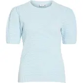 Vila Dalo O-neck Knit Short Sleeve Sweater Bleu XL Femme
