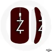 MANIACASE Souris sans fil - - Ozark - Rouge - Clé USB wifi incluse - Compatible Mac et PC
