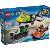 LEGO City - Avion, camion d'assistance et aéroglisseur modulable - 60505